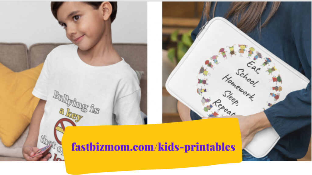 family projects kids printables