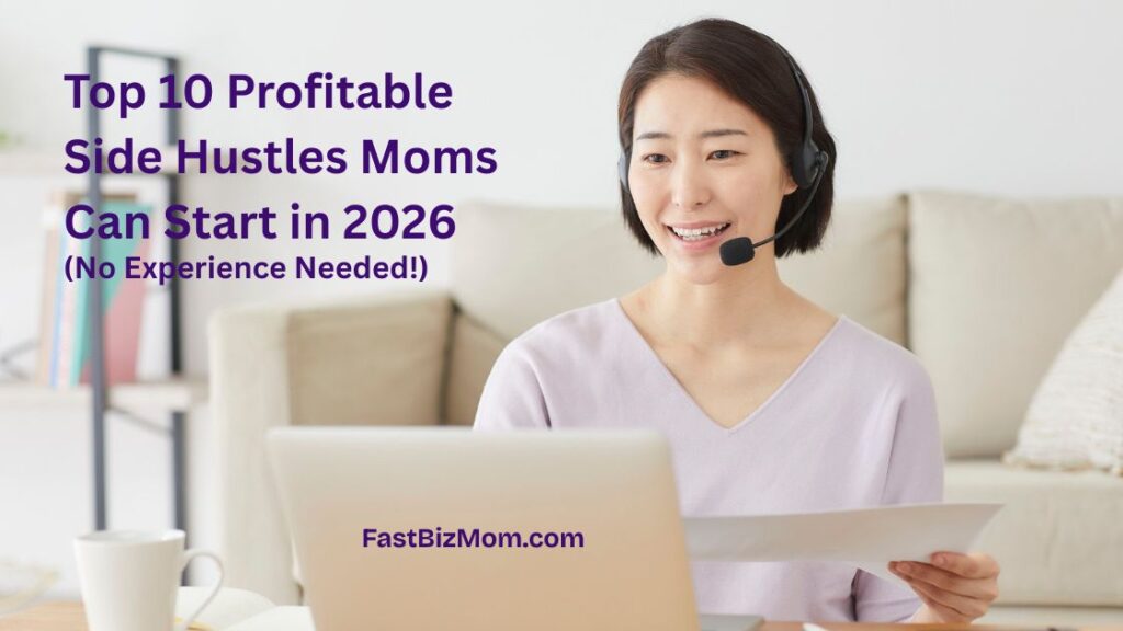 Top 10 Profitable Side Hustles Moms Can Start in 2026